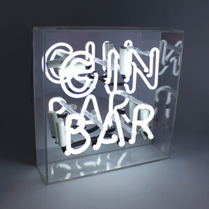 Locomocean 'GIN Bar' Glass Neon Sign